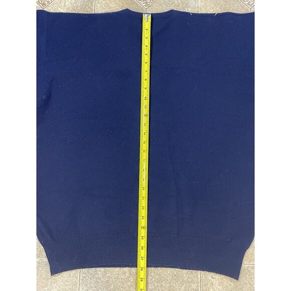 Pringle Of Scotland Men’s Size XL Blue Pullover Lamb’s Wool Sweater -TURNBERRY - Picture 5 of 13